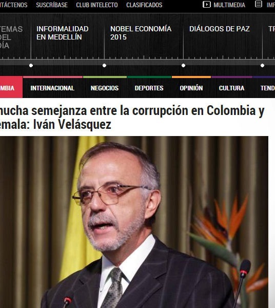 Jefe de CICIG conversa en El Colombiano