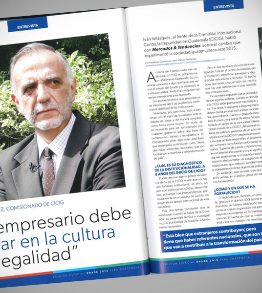Revista Mercados y Tendencias conversa con el Comisionado