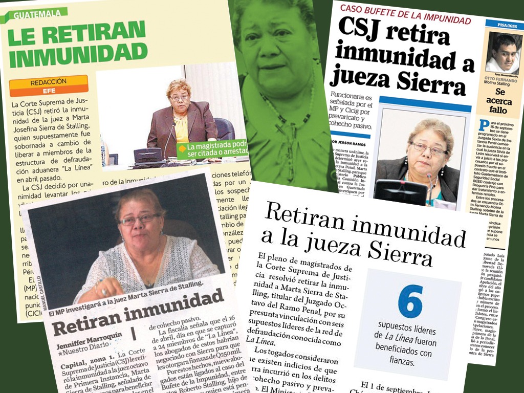 Medios destacan resolución de la CSJ contra jueza Marta de Stalling.