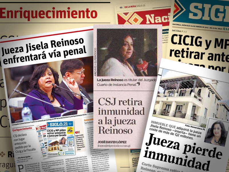 Prensa destaca retiro de inmunidad de jueza Jisela Reinoso Trujillo