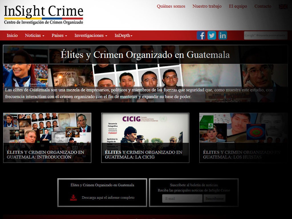 Informe: Élites y crimen organizado en Guatemala