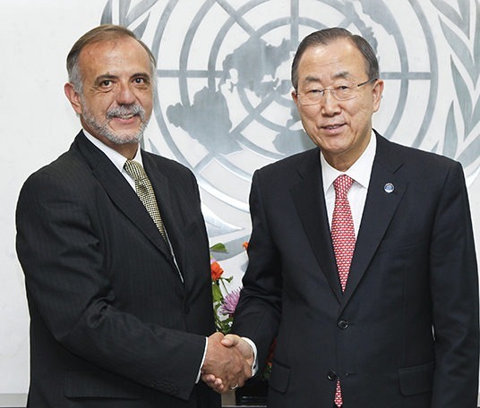 NOTA DE PRENSA: Ban Ki-moon recibe a nuevo Comisionado