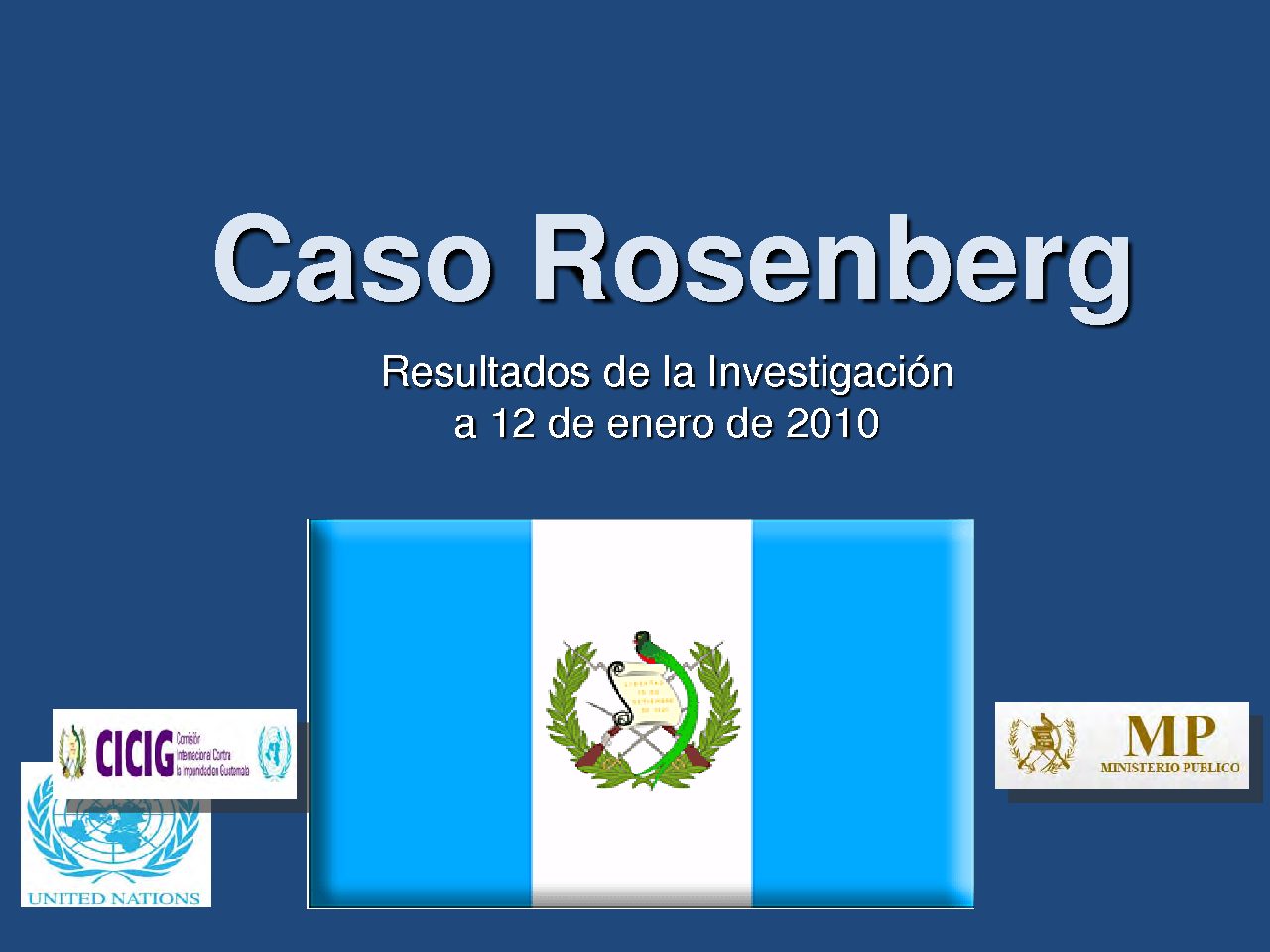 Conferencia de prensa caso abogado Rodrigo Rosenberg Marzano