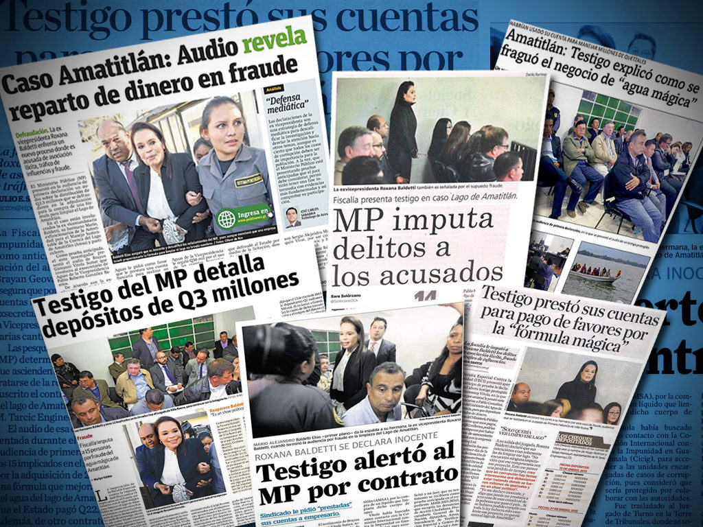Prensa destaca audiencia en caso Lago de Amatitlán
