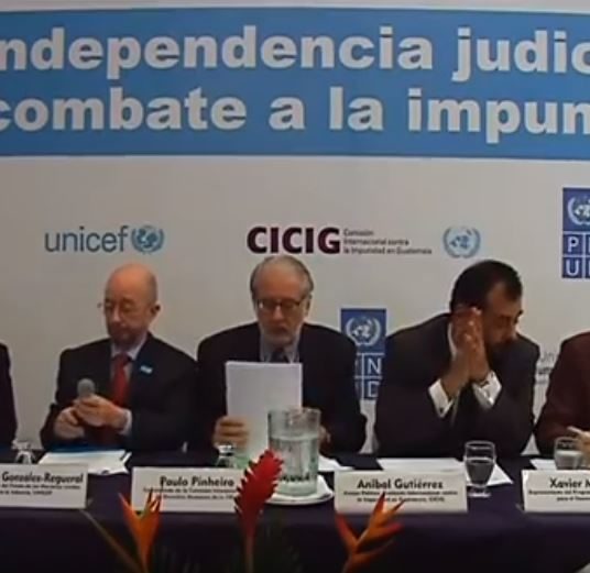 Conferencia sobre la independencia judicial y el combate a la impunidad