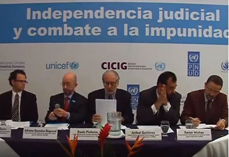 Conferencia sobre la independencia judicial y el combate a la impunidad